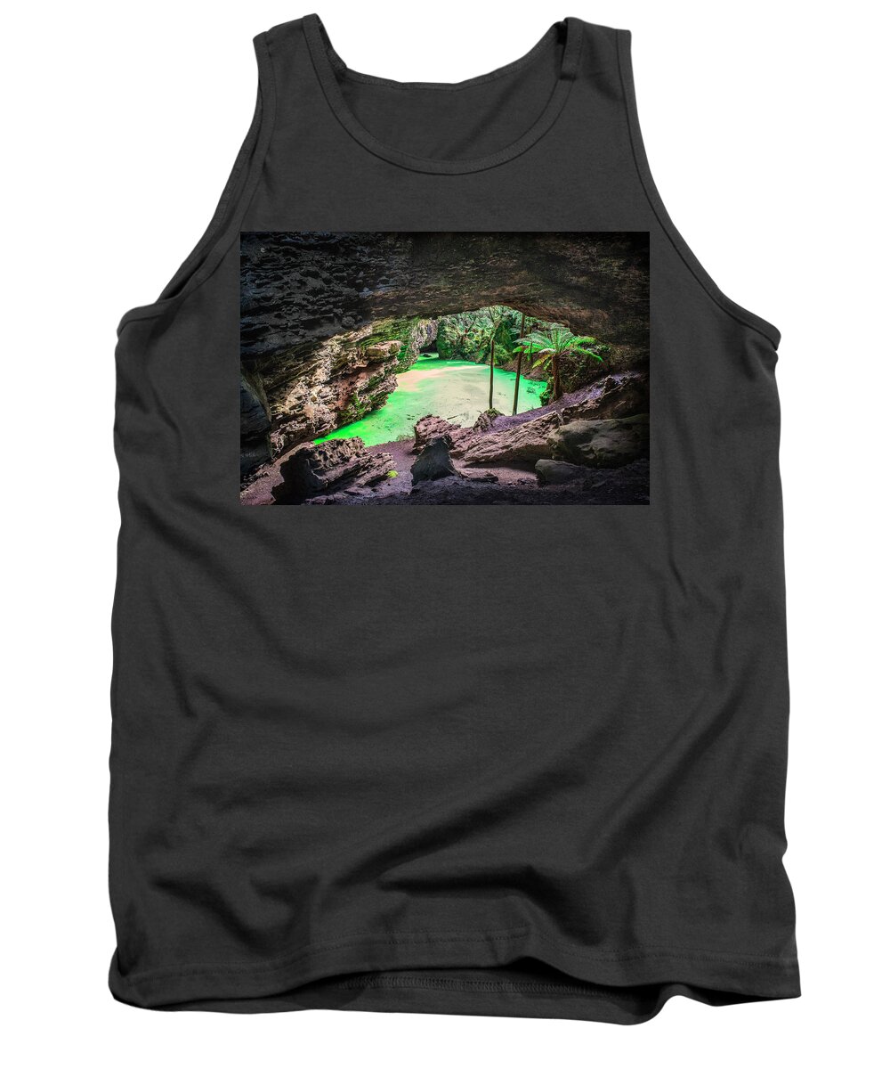 Rainforest Tank Top featuring the photograph Trowutta Arch by Frank Lee