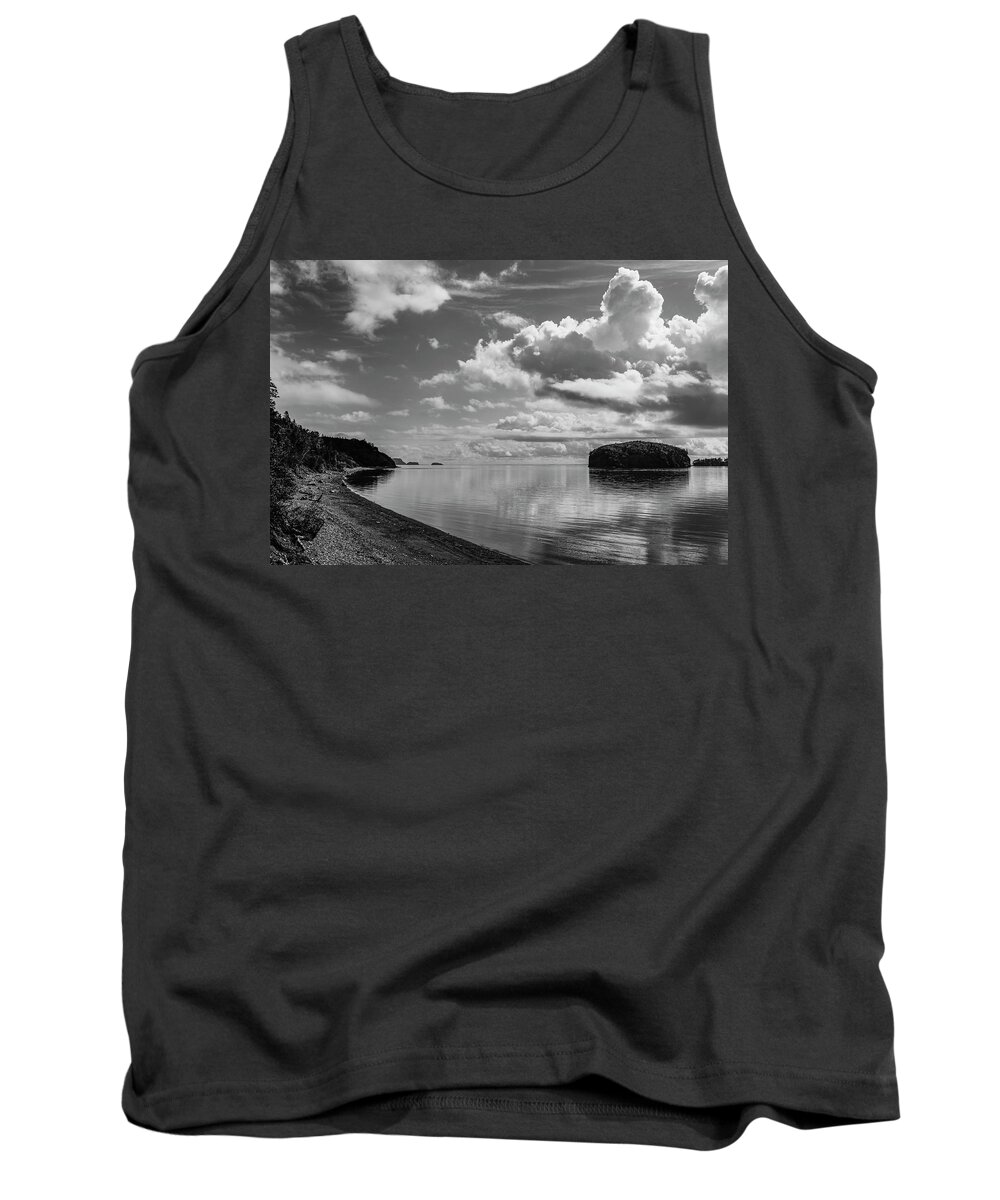 Lighthouse Tank Top featuring the photograph Wassons Bluff Skies by Alan Norsworthy