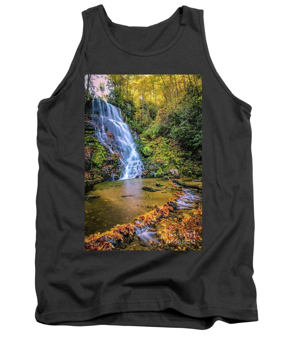 Waterfall Tank Top featuring the photograph Waterfall by Cathy Donohoue