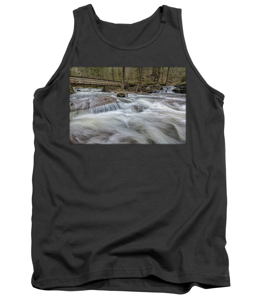 Water Tank Top featuring the photograph Waters Meet by Erika Fawcett