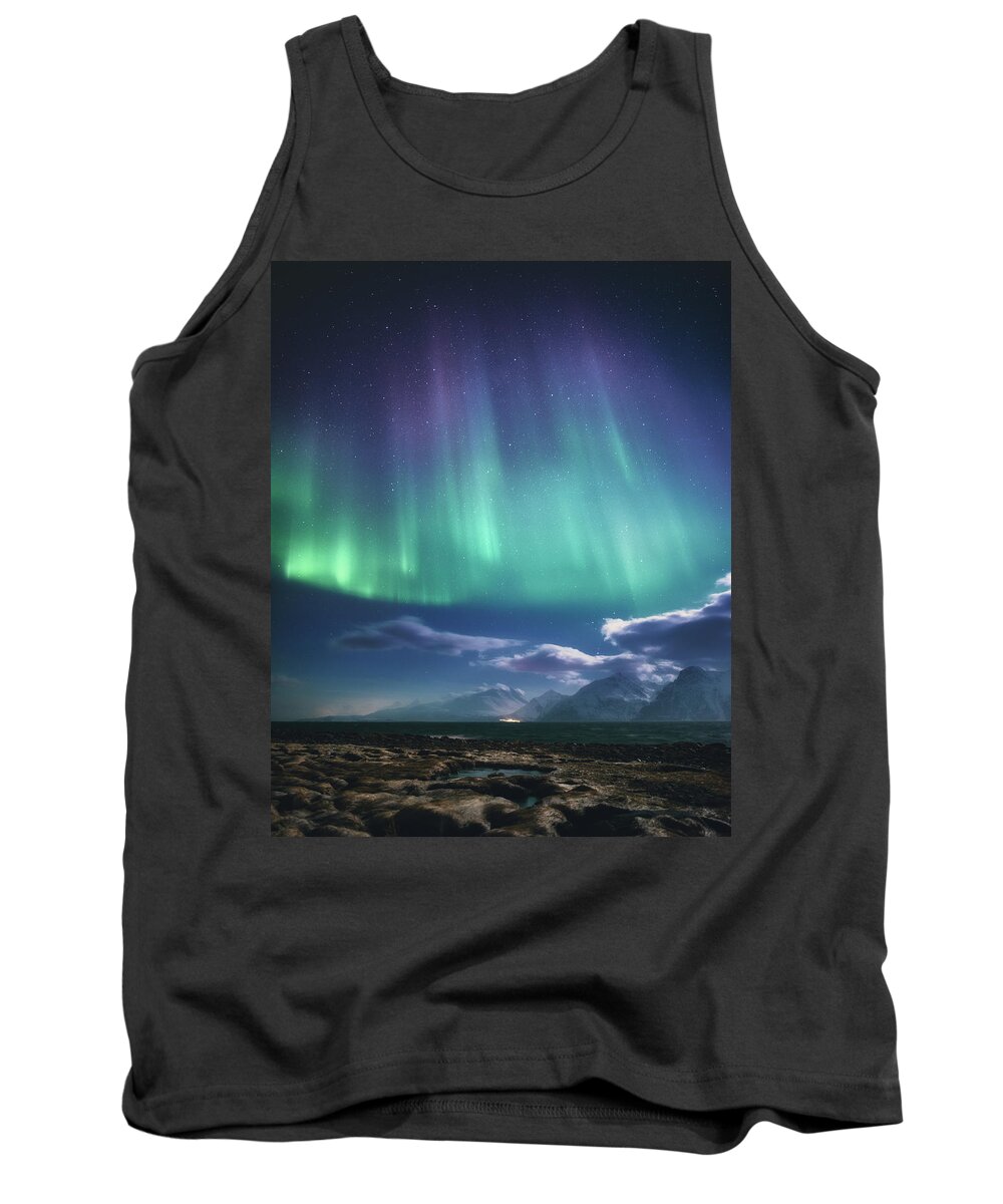 Lyngen Tank Top featuring the photograph Waves Upon Waves by Tor-Ivar Naess