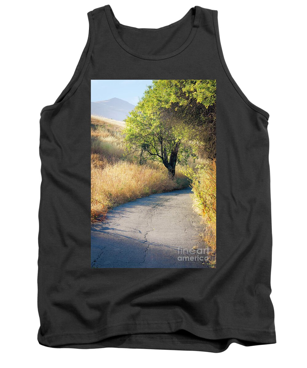 Path Tank Top featuring the photograph We will walk this path together by Ellen Cotton