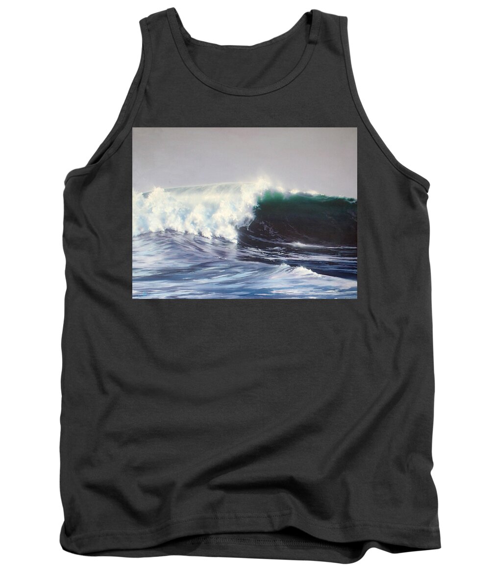 The Wedge Tank Top featuring the painting Wedge by Philip Fleischer