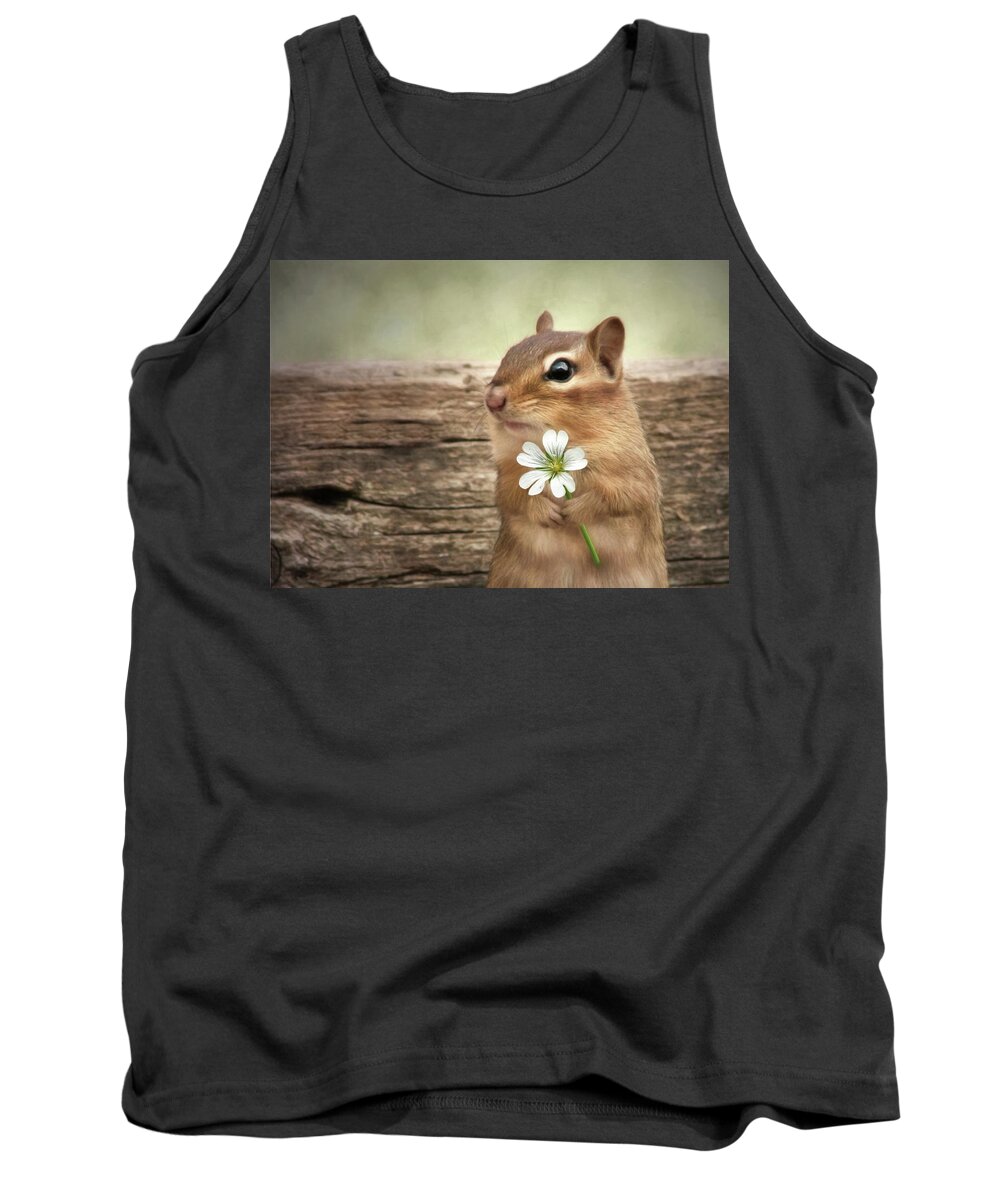 #faatoppicks Tank Top featuring the mixed media Welcome Spring by Lori Deiter