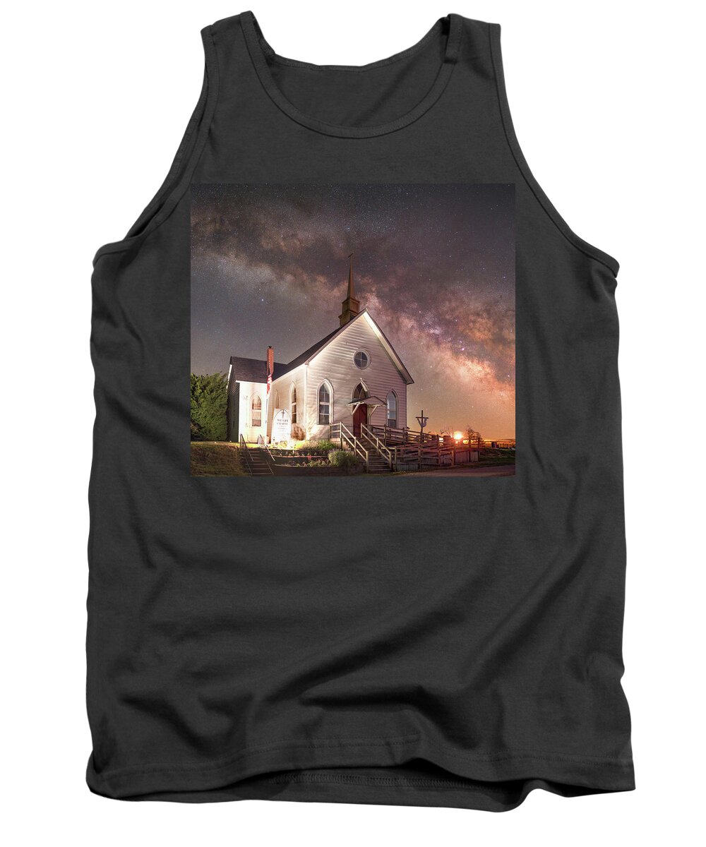 Nightscape Tank Top featuring the photograph Wesley Chapel by Grant Twiss
