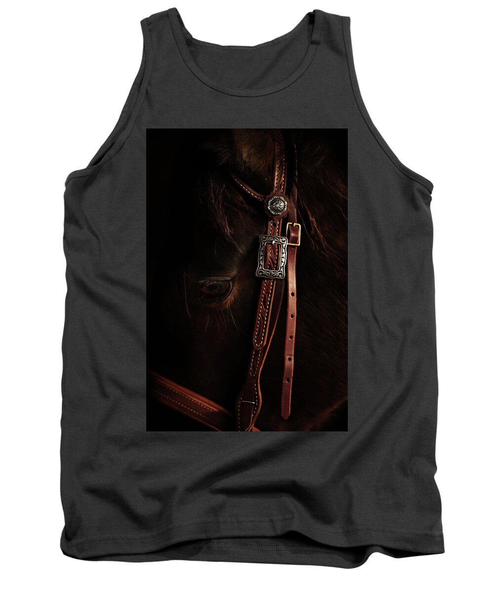 Horse Tank Top featuring the photograph Western Wear by Ryan Courson