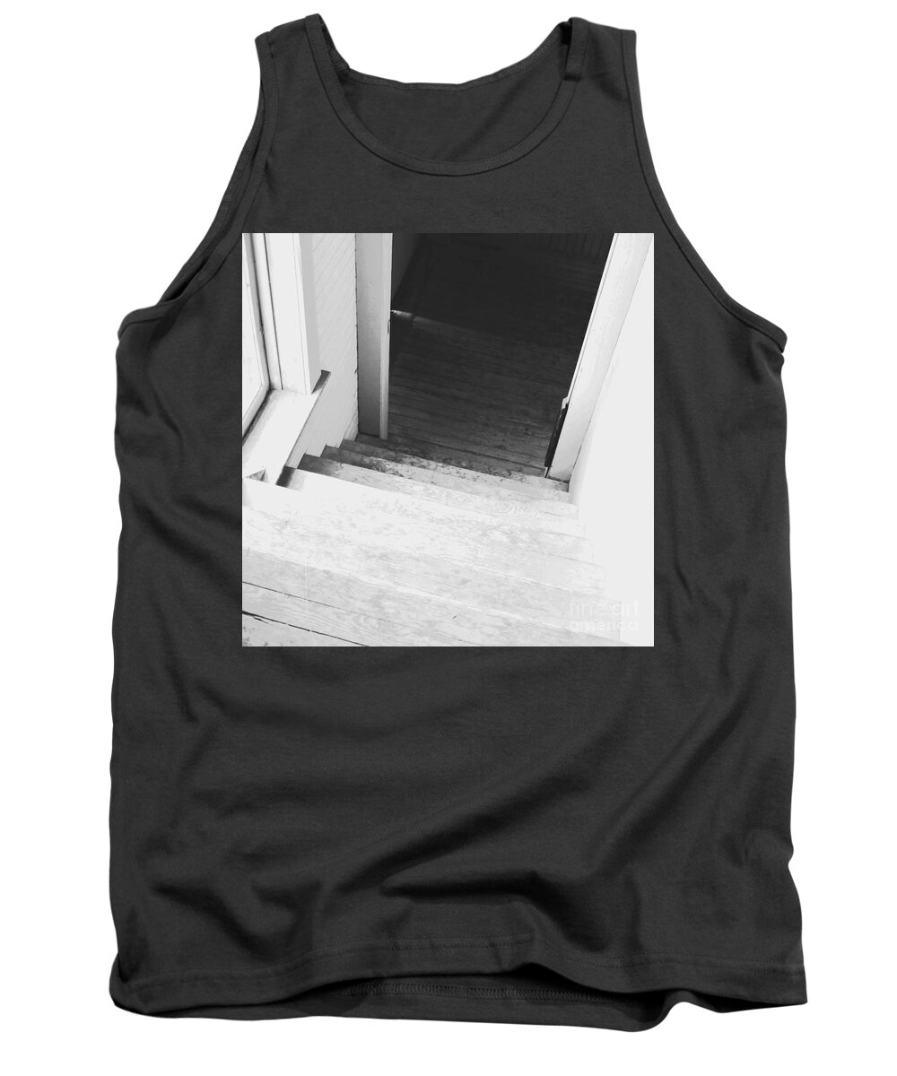 Staircase Tank Top featuring the photograph What Is Down There? by Kae Cheatham