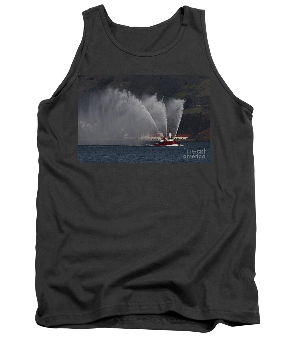 Water Spray Tank Top featuring the photograph What's with a litle Spray? by fototaker Tony