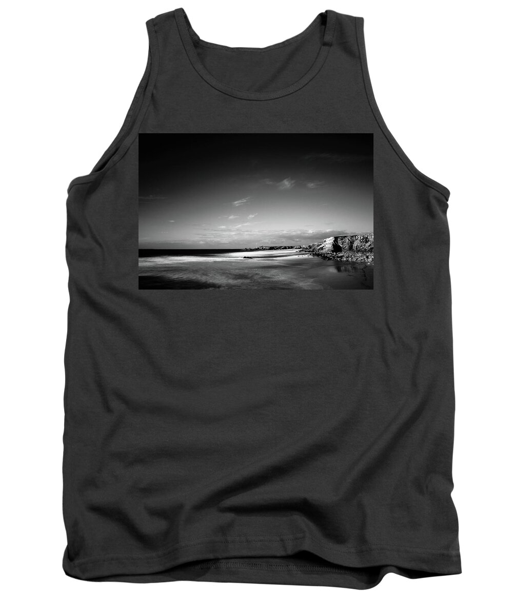 Wildcoast Tank Top featuring the photograph Wild Coast of the Quiberon Peninsula infrared by Frederic Bourrigaud