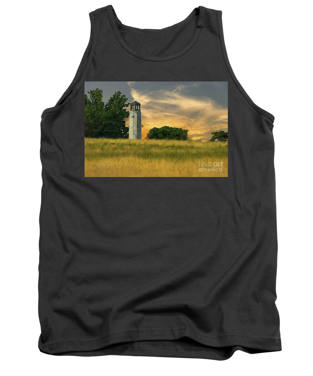 Detroit Tank Top featuring the mixed media William Livingstone Lighthouse by Jennifer White