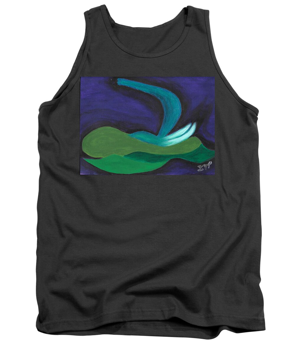 Awakening Tank Top featuring the painting Wisdom by Esoteric Gardens KN