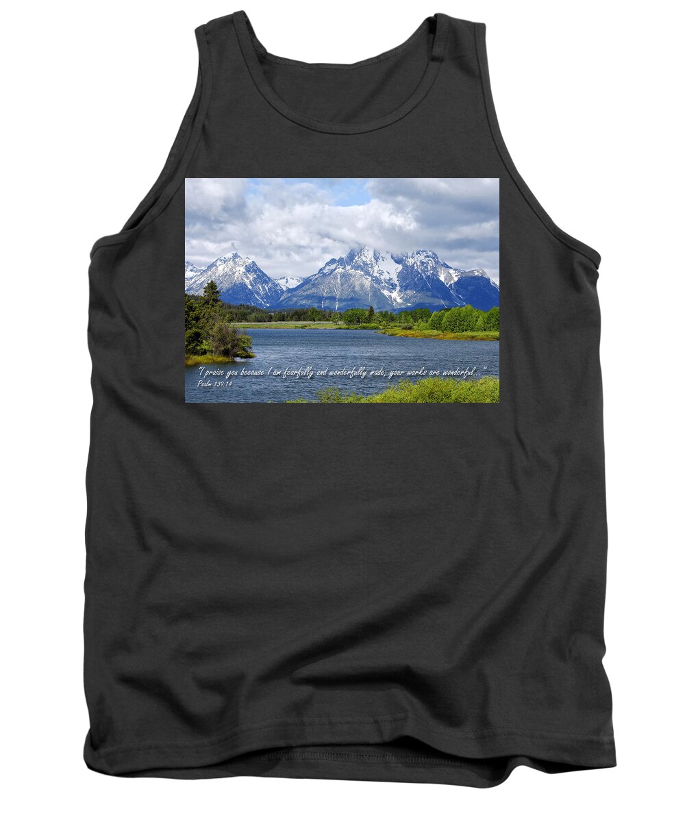 Bible Tank Top featuring the photograph Wonderfully Made - Inspirational Image by Lincoln Rogers