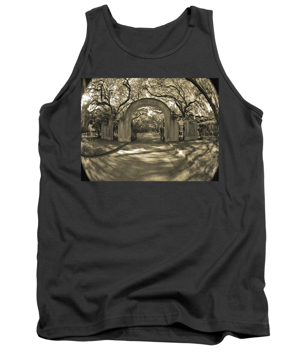 Wormsloe Tank Top featuring the photograph Wormsloe II by Theresa Fairchild