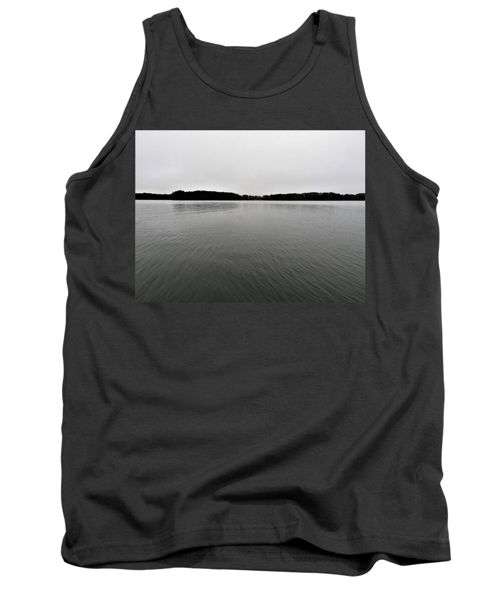 Clouds Tank Top featuring the photograph Wrinkled Lake Water by Ed Williams