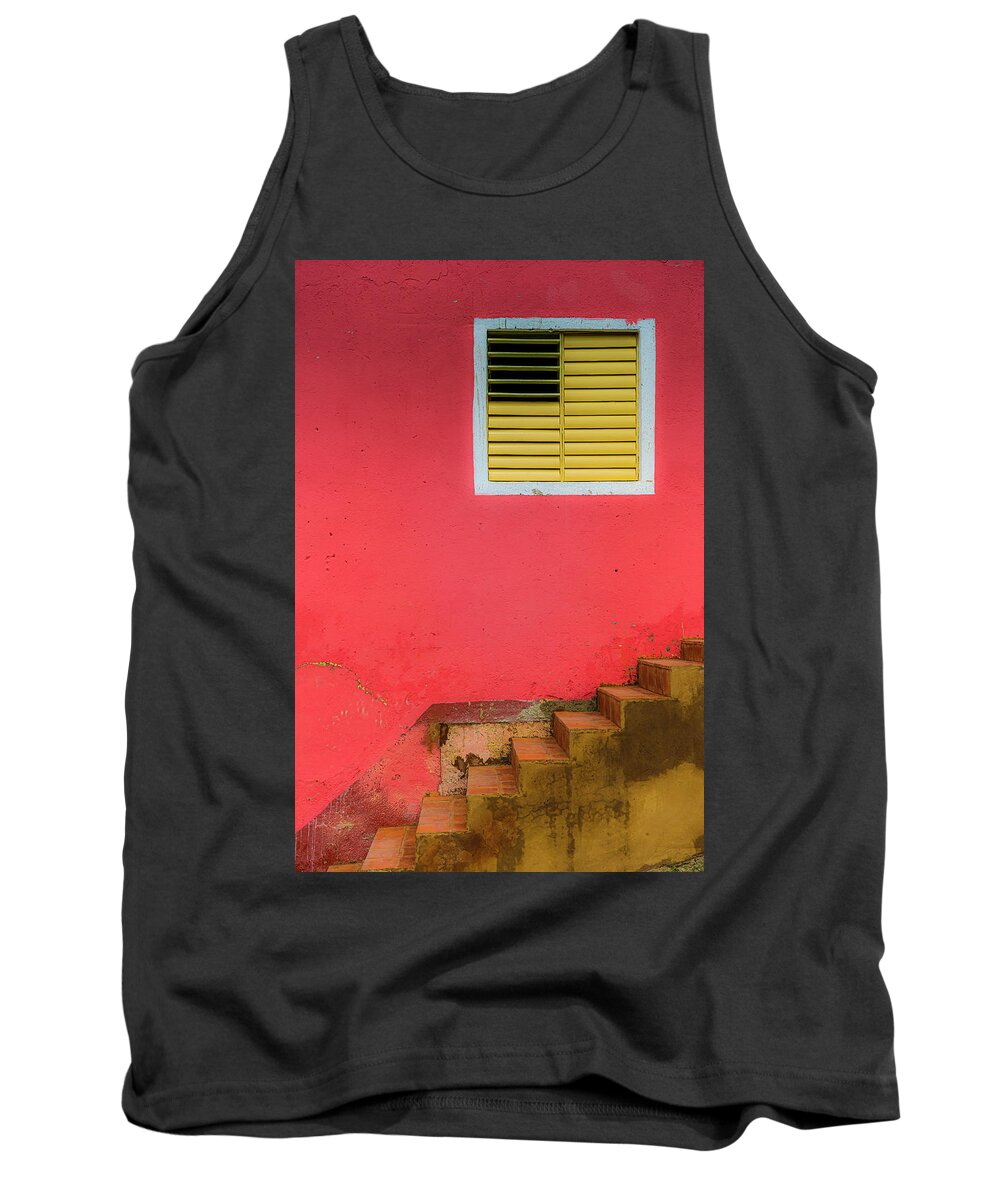 © 2015 Lou Novick All Rights Revered Tank Top featuring the photograph Yellow Vent by Lou Novick