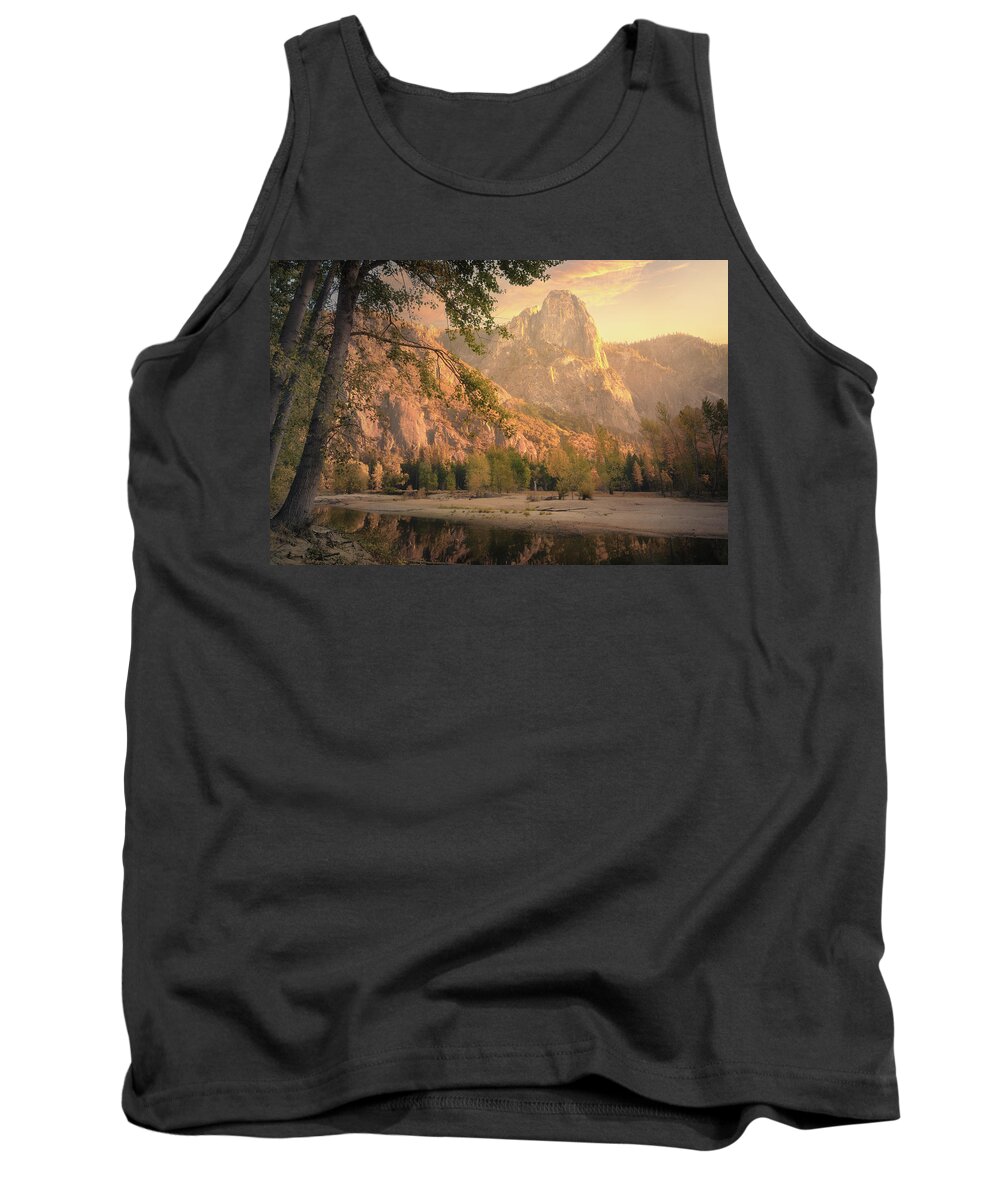 Landscape Tank Top featuring the photograph Yosemite Sentinel Rock 3 by Laura Macky