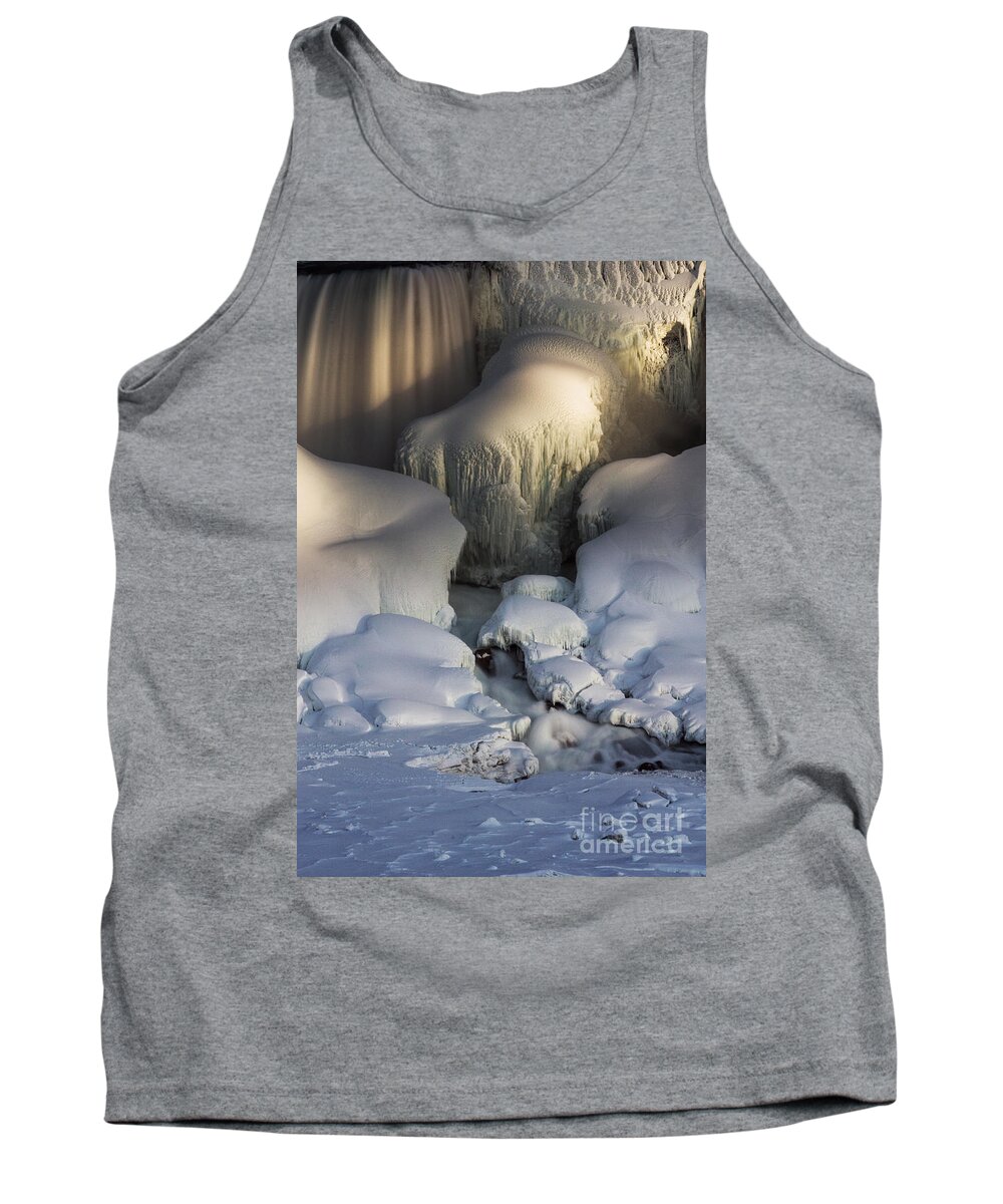 American Tank Top featuring the photograph Niagara Falls Frozen by JT Lewis
