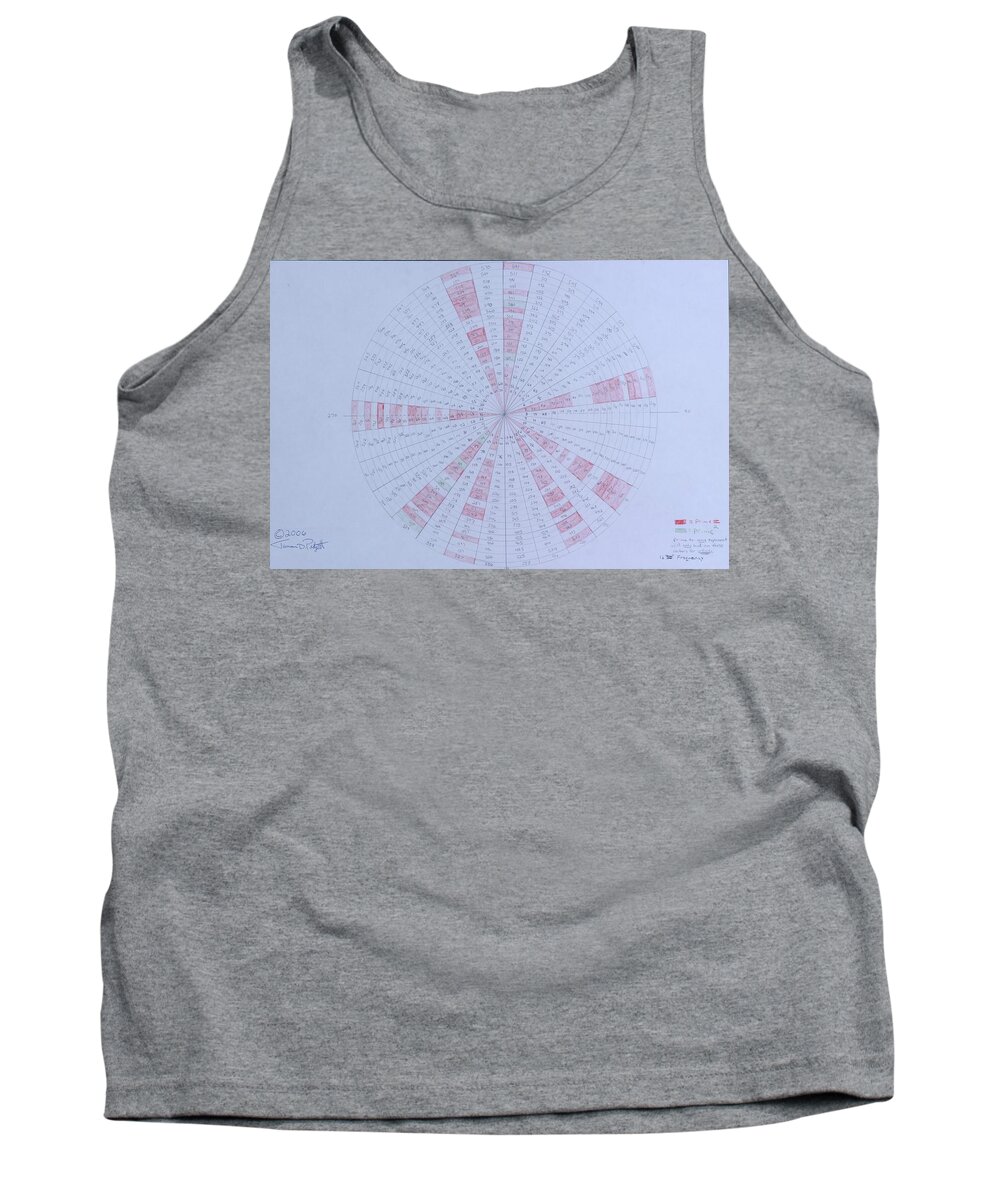 Prime Tank Top featuring the drawing Prime Number Pattern P Mod 30 by Jason Padgett
