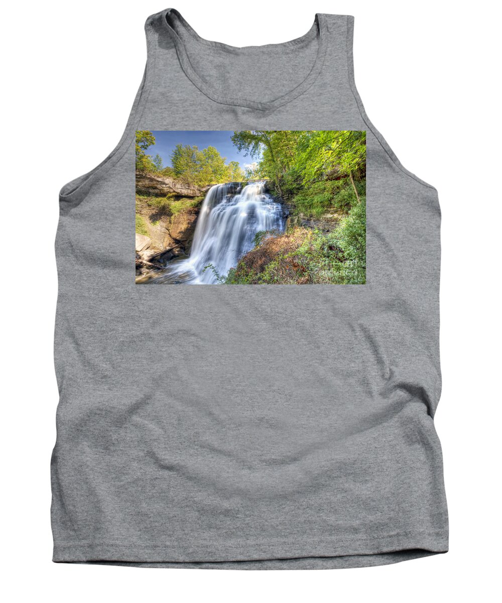 Cuyahoga Tank Top featuring the photograph 0302 Cuyahoga Valley National Park Brandywine Falls by Steve Sturgill