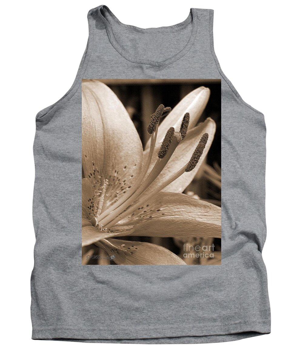 Asiatic Lily Tank Top featuring the photograph Asiatic Lily Hybrid named Cote D'azur #1 by J McCombie