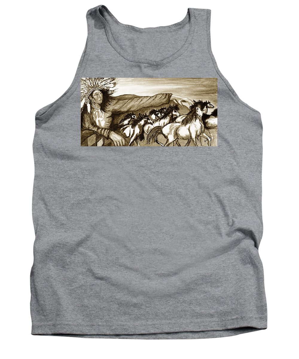 Texas Tank Top featuring the photograph Gift of the Pinto by Erich Grant