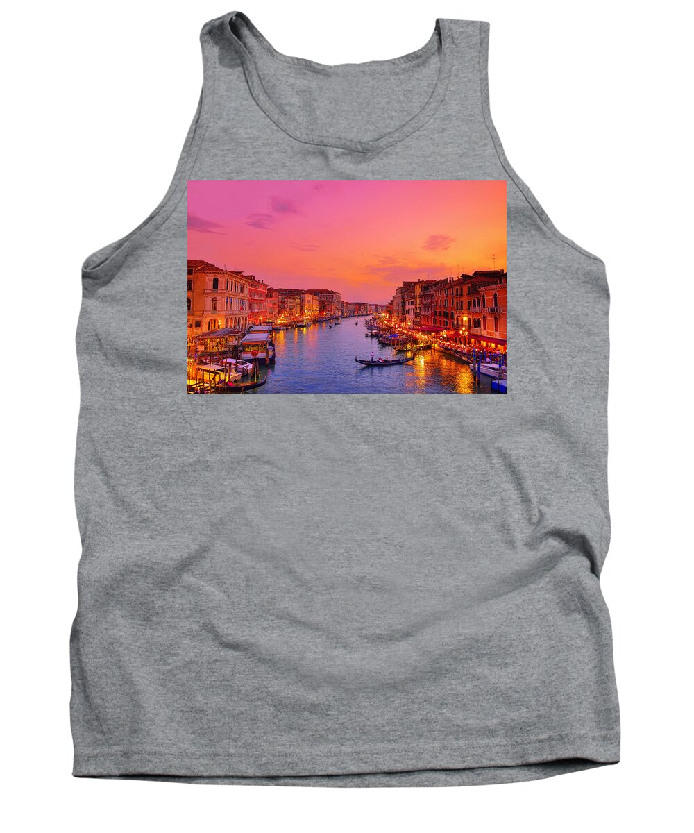 Venice Tank Top featuring the photograph Into the sunset #2 by Midori Chan