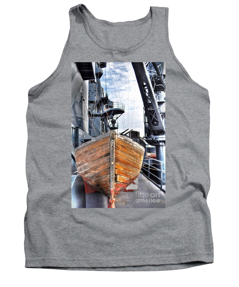 Lifeboat Tank Top featuring the photograph Lifeboat #1 by Savannah Gibbs