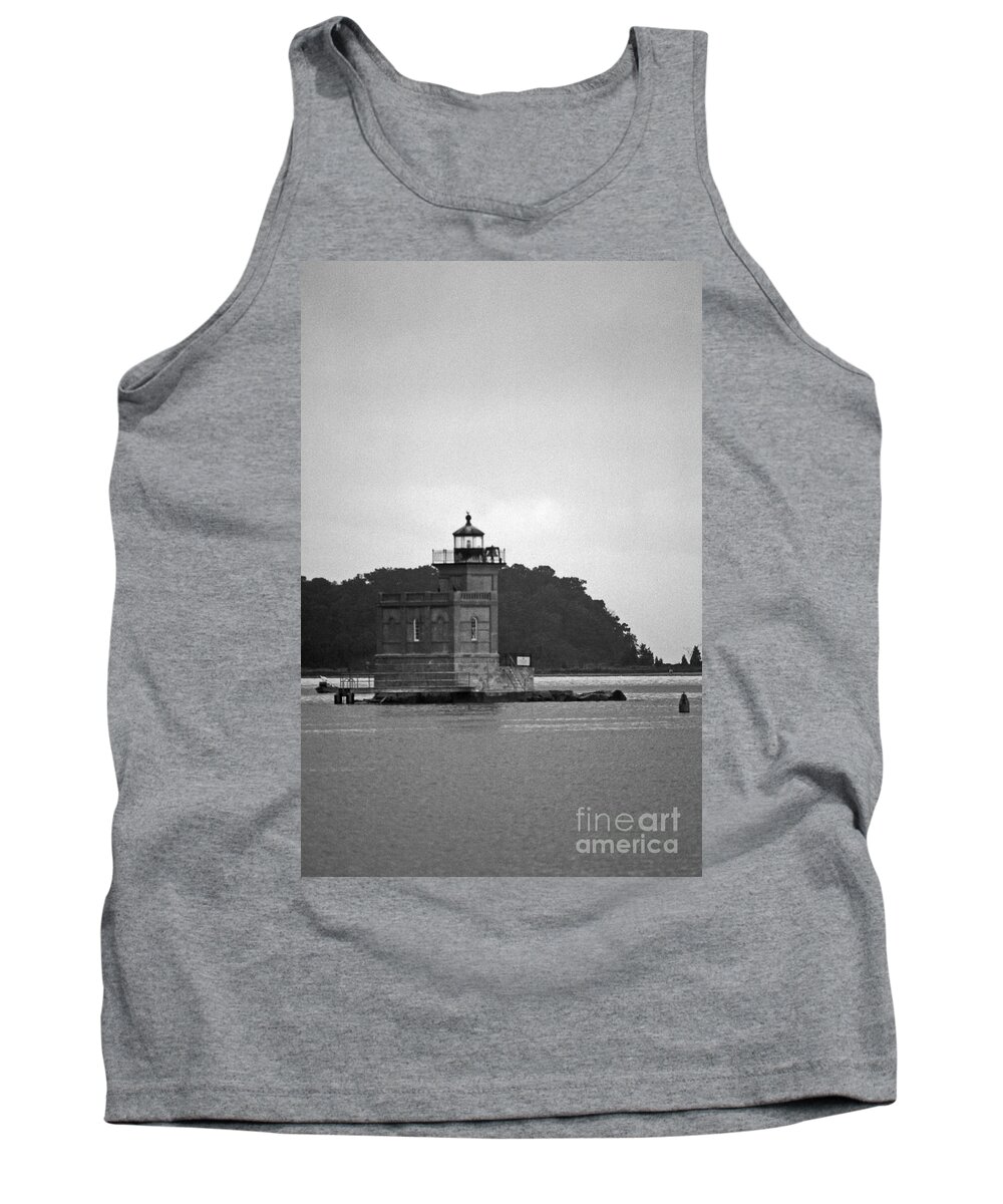 Lighthouses Tank Top featuring the photograph Lloyd Harbor Lighthouse #3 by Skip Willits