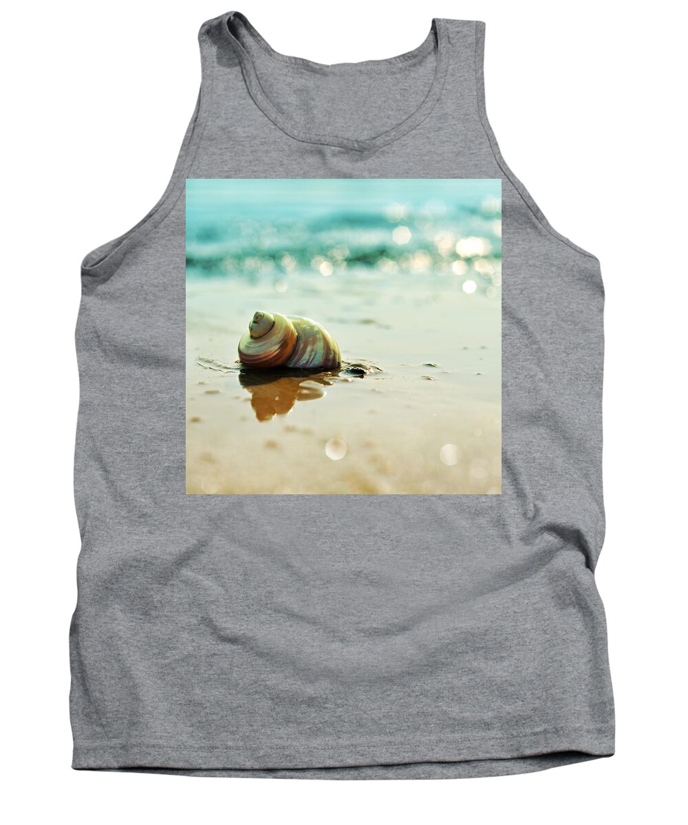 Beach Tank Top featuring the photograph Shore Dweller by Laura Fasulo