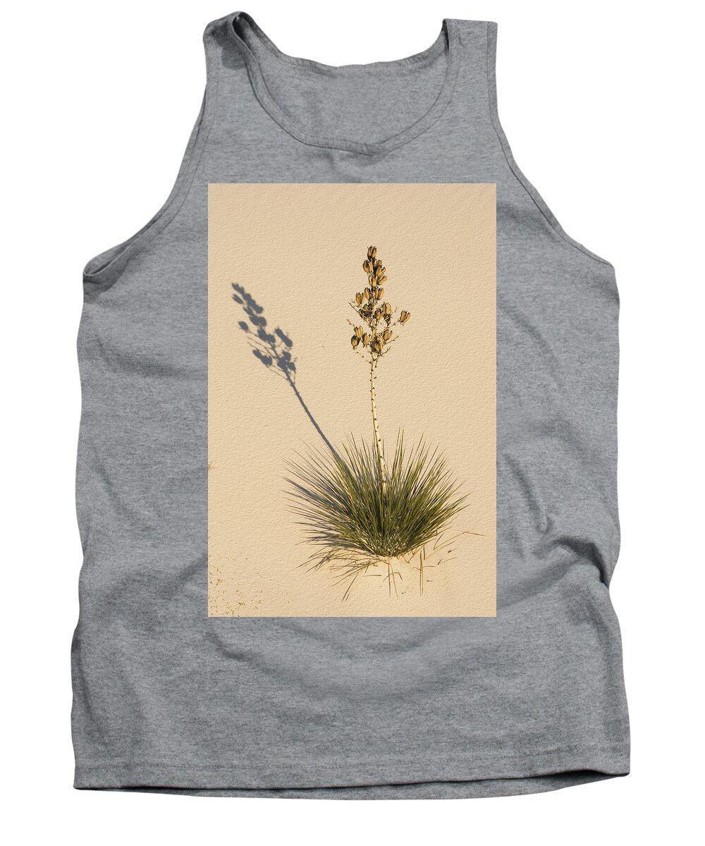 Feb0514 Tank Top featuring the photograph Soaptree Yucca In Gypsum Sand White #1 by Konrad Wothe