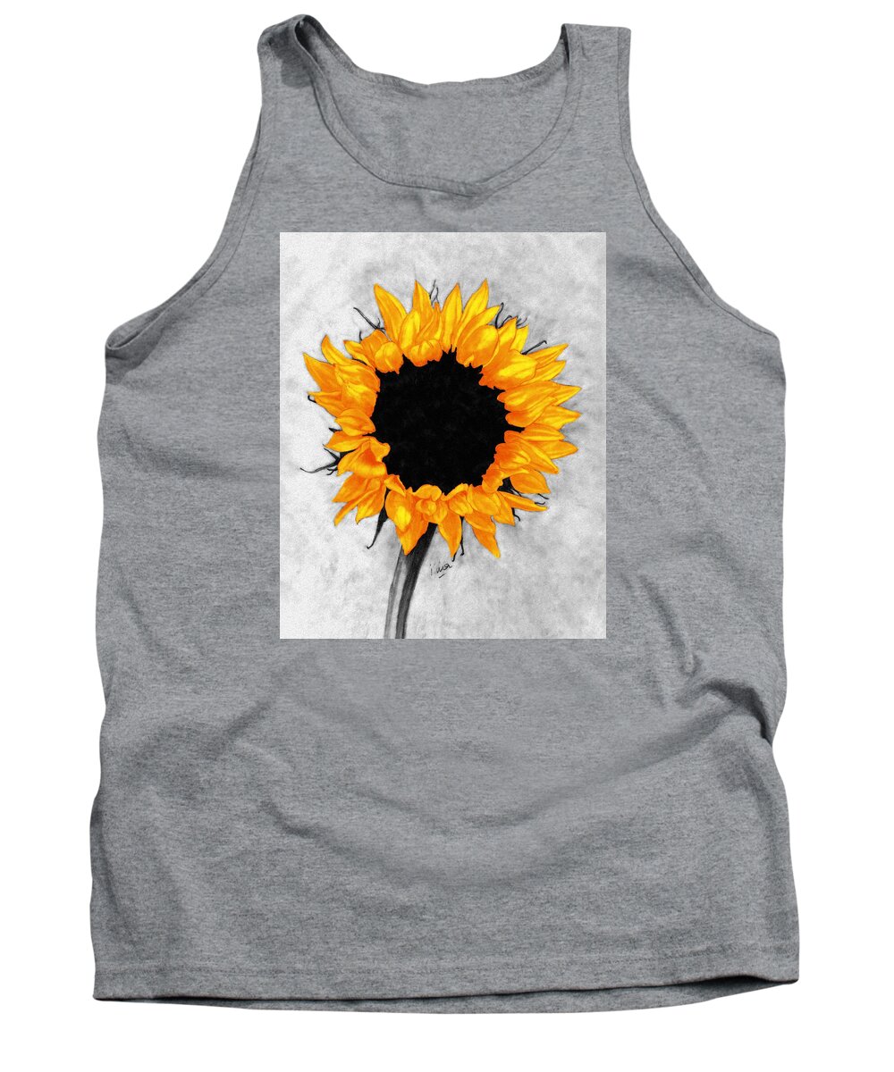 Sunflower Tank Top featuring the photograph Sun Fire 2 by I'ina Van Lawick