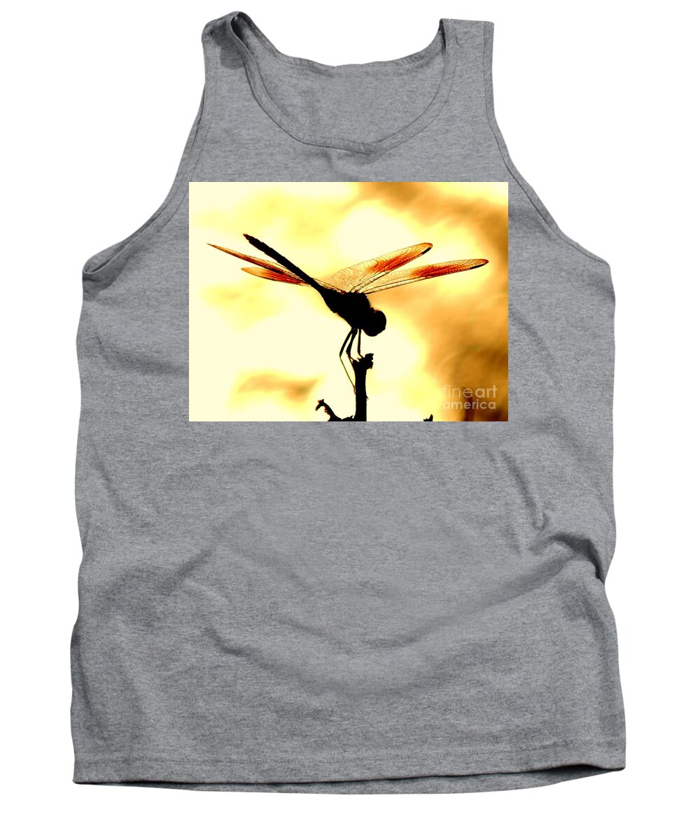 Nola Tank Top featuring the photograph The Light Of Flight Upon The Mosquito Hawk At The Mississippi River In New Orleans Louisiana #2 by Michael Hoard