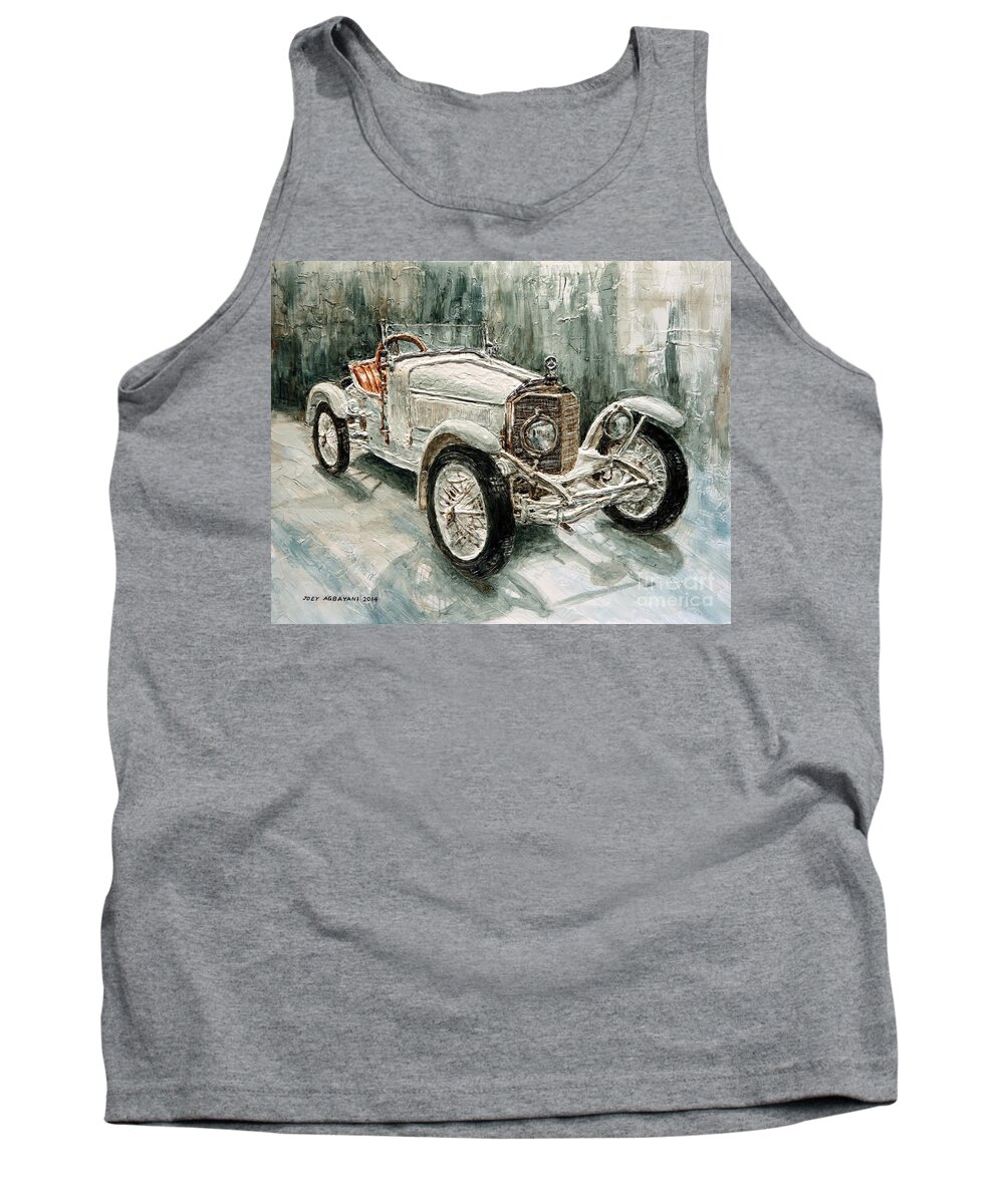 Mercedes Benz Tank Top featuring the painting 1923 Mercedes PS Sport- Zweisitzer by Joey Agbayani