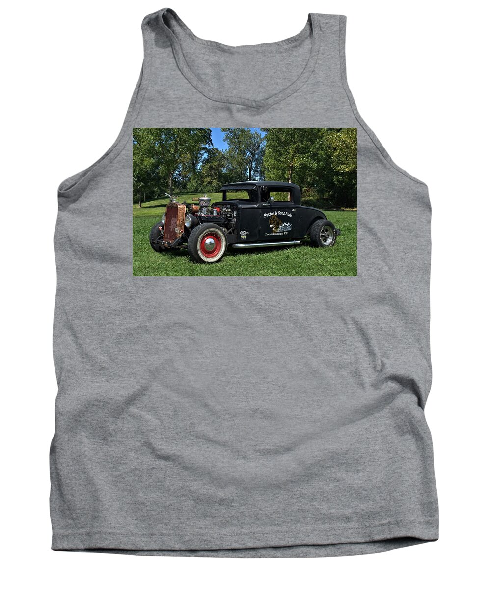1931 Tank Top featuring the photograph 1931 Nash Coupe Hot Rod by Tim McCullough