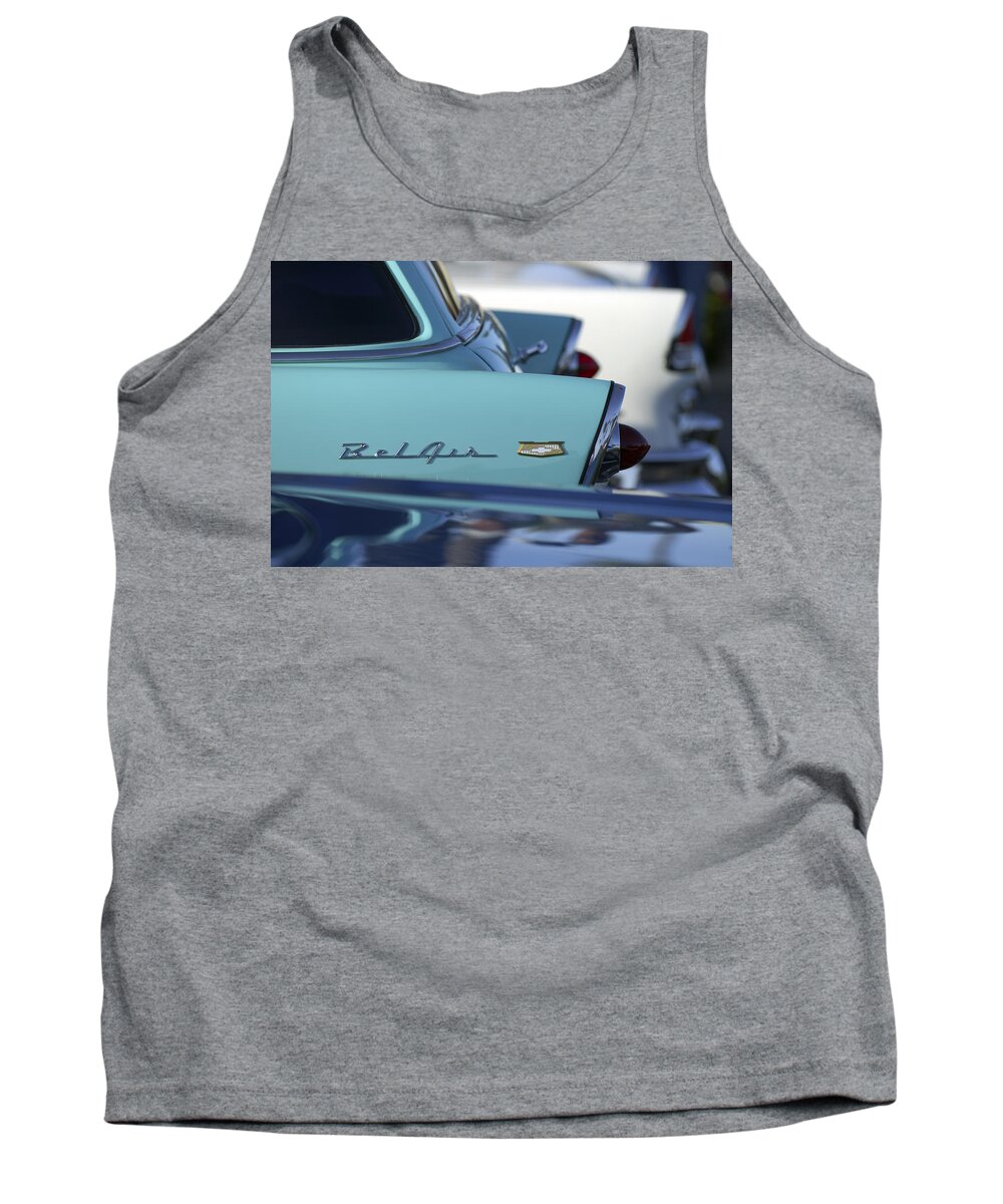 Car Tank Top featuring the photograph 1956 Chevrolet Belair Nomad Rear End by Jill Reger