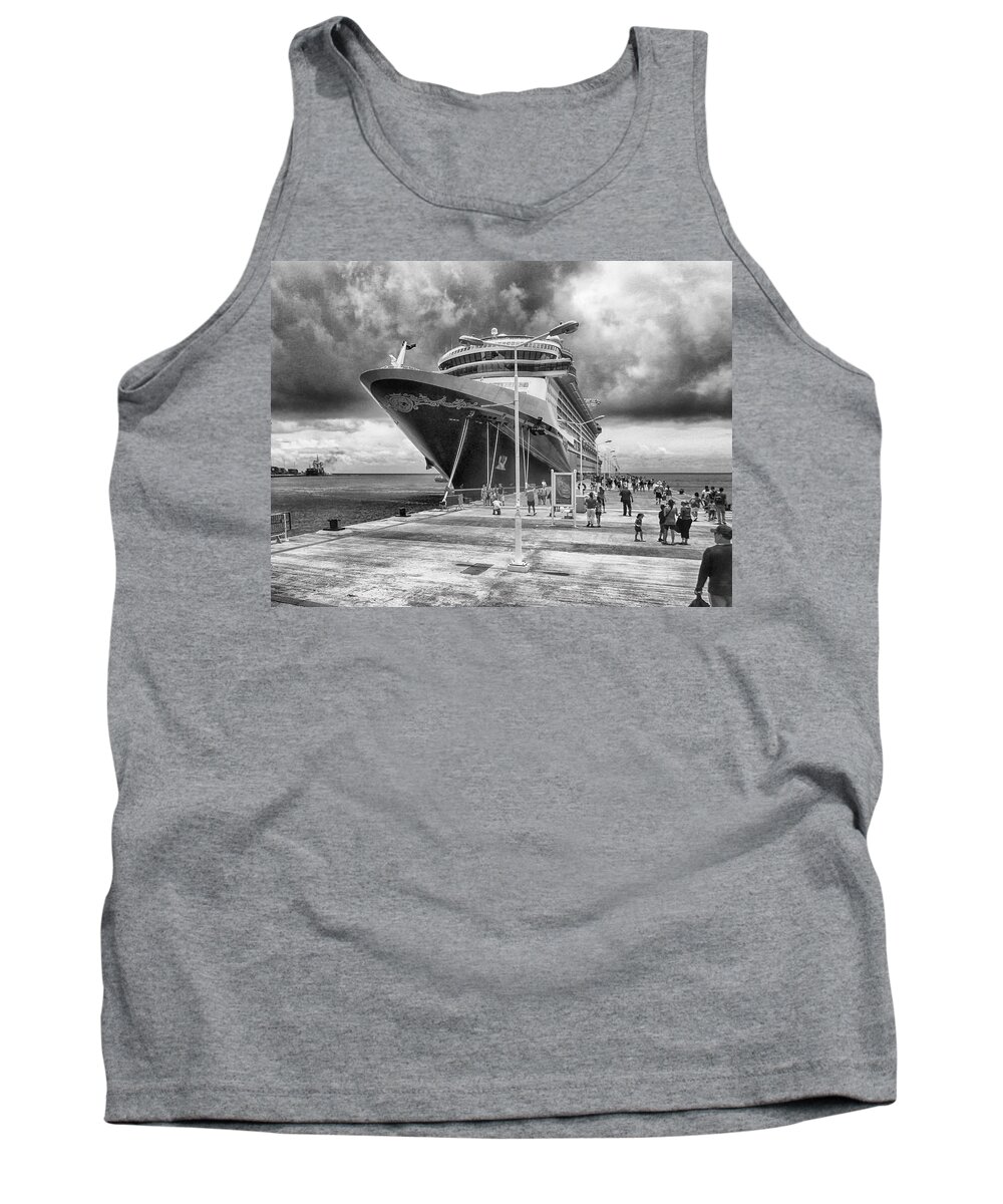 Seascape Photography Tank Top featuring the photograph Disney Fantasy #2 by Howard Salmon