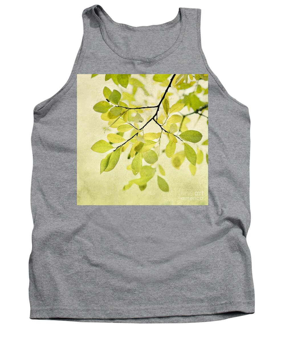 Foliage Tank Top featuring the photograph Green Foliage Series #2 by Priska Wettstein