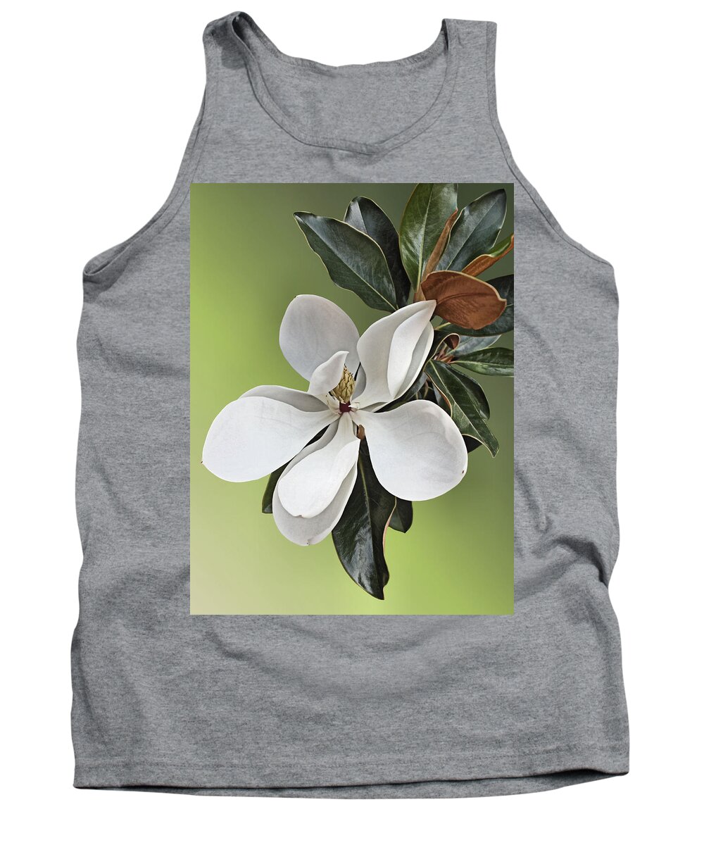 Magnolia Tank Top featuring the photograph Magnolia Blossom #2 by Kristin Elmquist