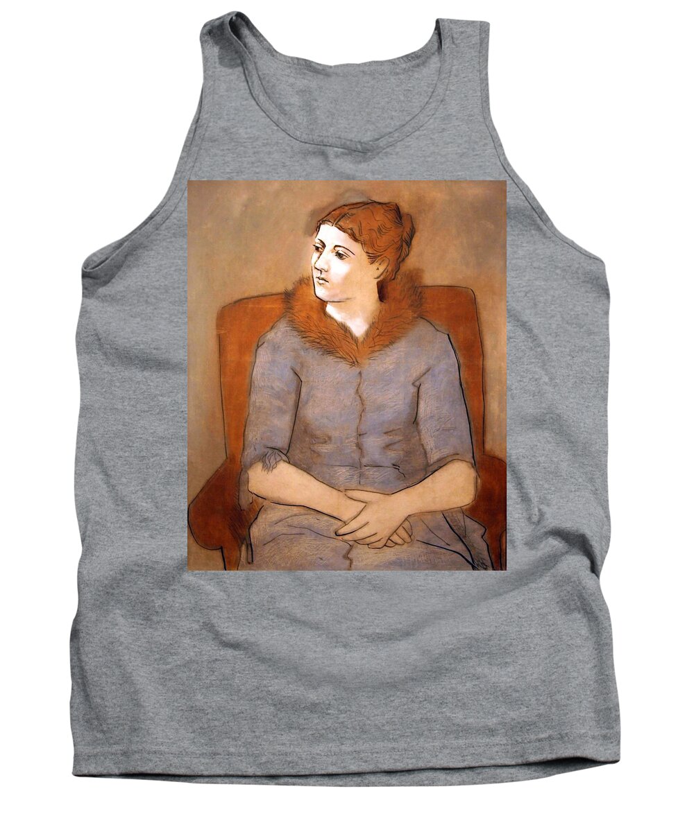 Madame Picasso Tank Top featuring the photograph Picasso's Madame Picasso #2 by Cora Wandel