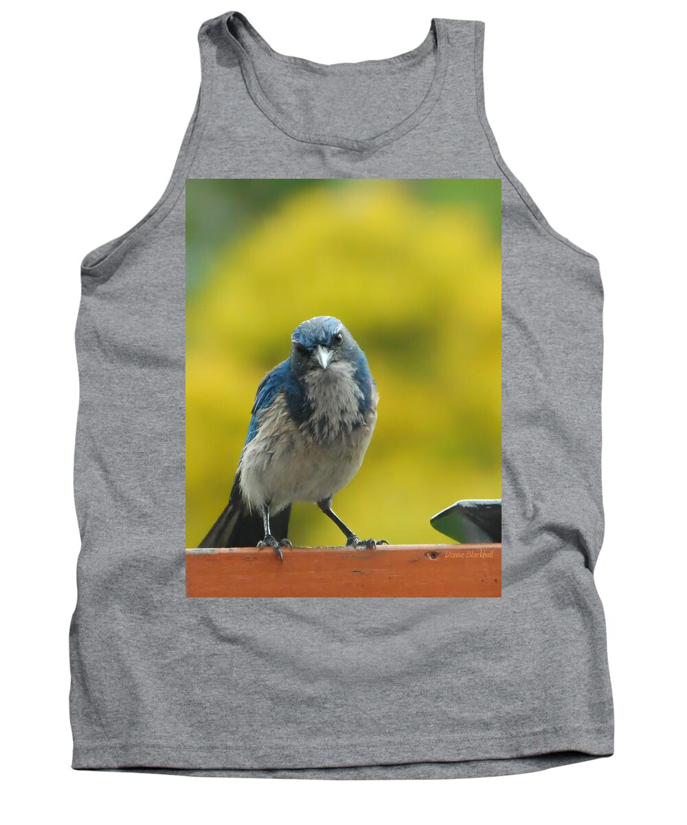 Bird Tank Top featuring the photograph What Did You Say #2 by Donna Blackhall