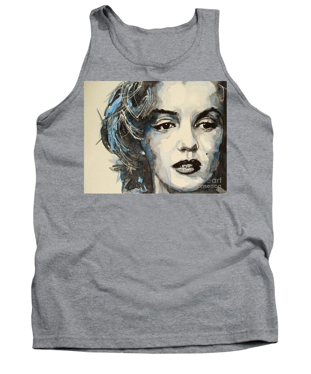 Marilyn Monroe Tank Top featuring the painting Marilyn by Paul Lovering