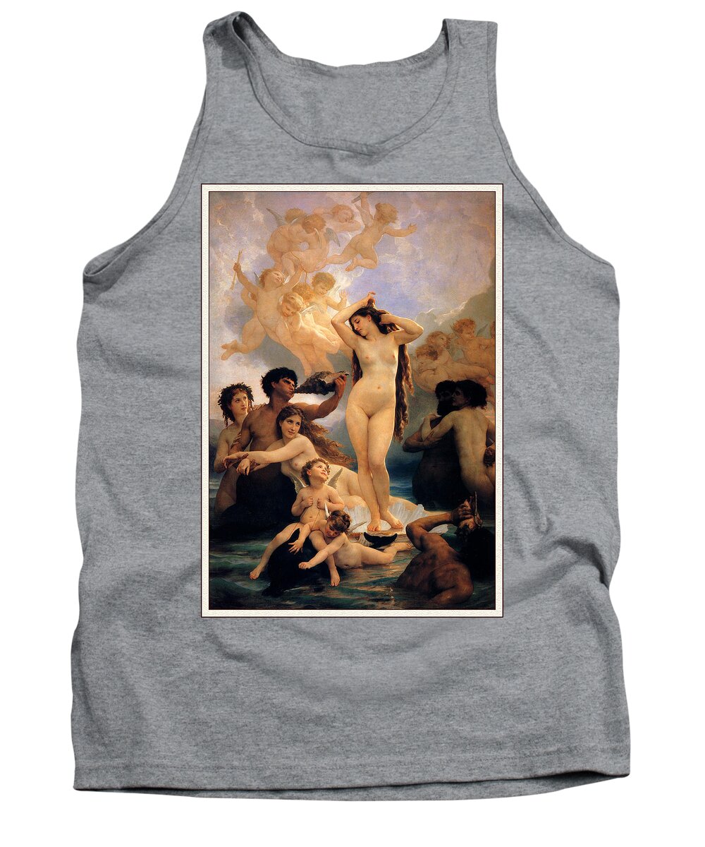 Bouguereau Tank Top featuring the painting The Birth Of Venus #3 by Pam Neilands