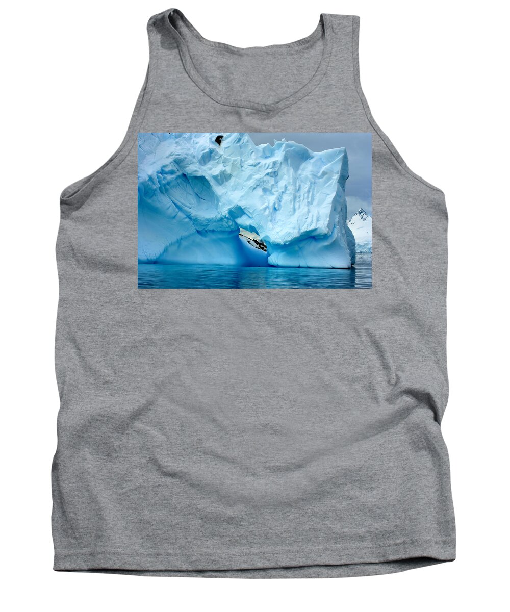 Icebergs Tank Top featuring the photograph Blue Iceberg #4 by Amanda Stadther