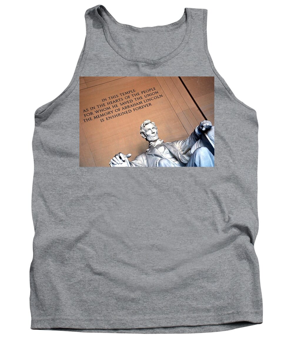 Washington Tank Top featuring the photograph Lincoln Memorial #4 by Kenny Glover