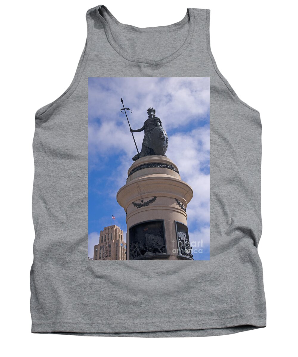 San Francisco Tank Top featuring the photograph 49ers Monument in San Francisco by Brenda Kean