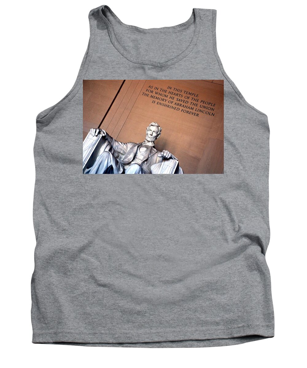 Washington Tank Top featuring the photograph Lincoln Memorial #8 by Kenny Glover