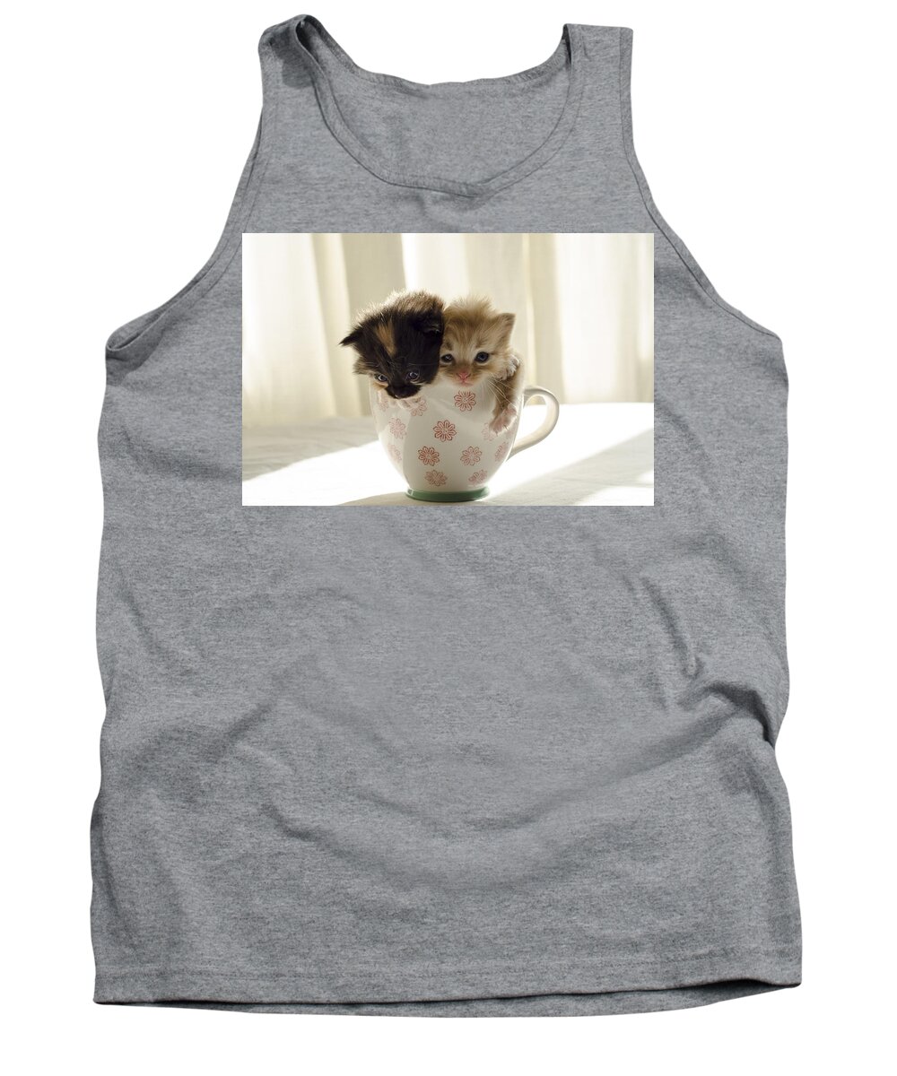Cute Tank Top featuring the photograph A cup of cuteness by Spikey Mouse Photography