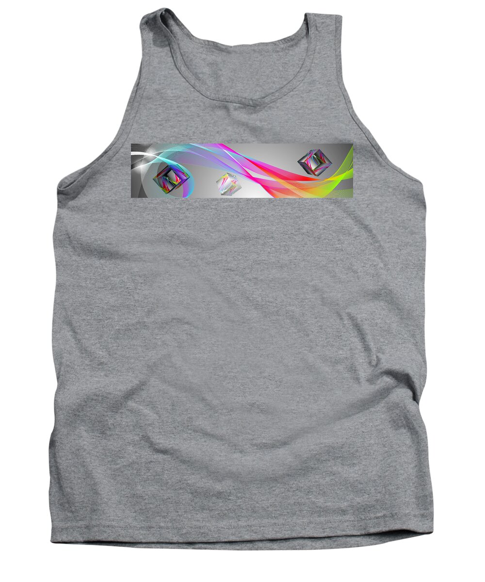Set Tank Top featuring the mixed media A Higher Place 1 by Angelina Tamez