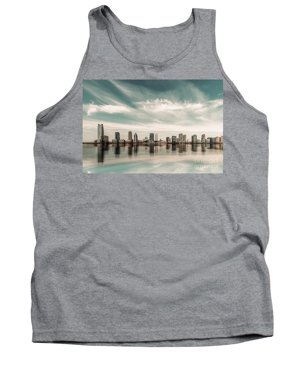 Nyc Tank Top featuring the photograph a look to New Jersey by Hannes Cmarits