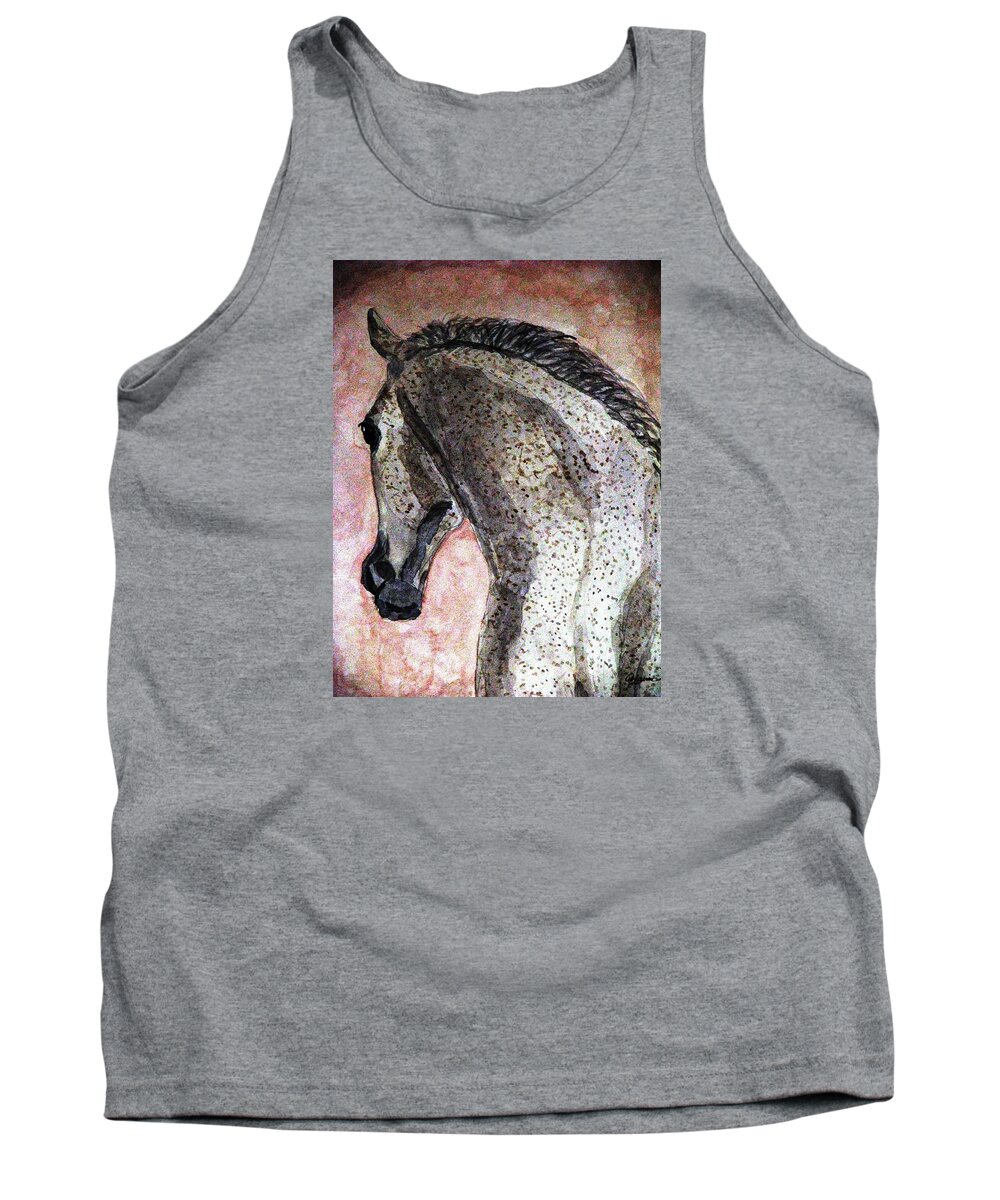 Horse Tank Top featuring the painting A New Dawn by Angela Davies